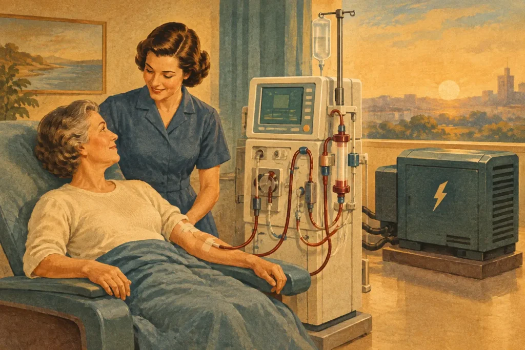 Dialysis Power Response for Safer Treatment Uptime